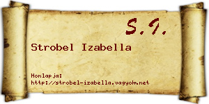 Strobel Izabella névjegykártya