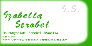 izabella strobel business card